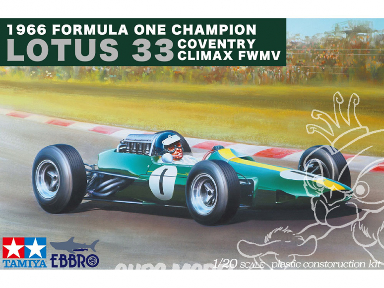 Ebbro maquette voiture 027 Lotus 33 Coventry Climax 1965 1/20