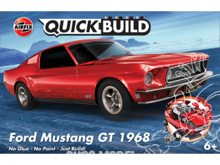 Airfix maquette voiture J6035 QUICKBUILD (idem que lego) Ford Mustang GT 1968