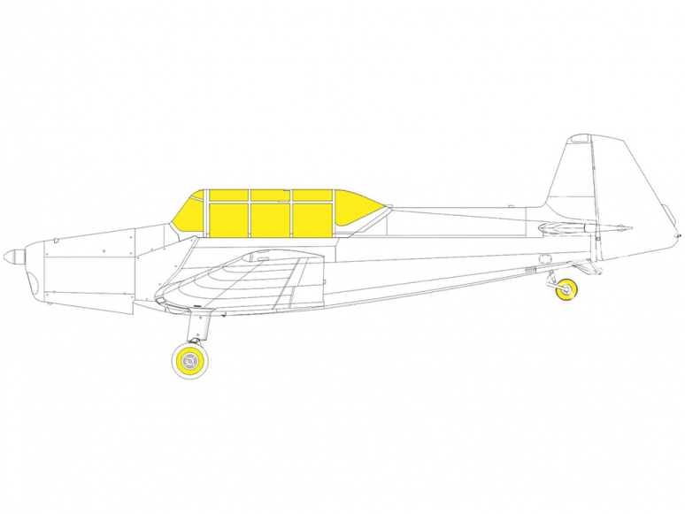 Eduard Express Mask EX827 Z-126 TFace Eduard 1/48