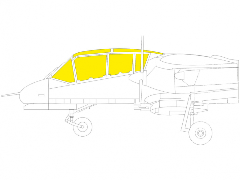 Eduard Express Mask EX826 OV-10A TFace Icm 1/48