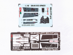 Eduard Space décalques 3D 3DL48053 MiG-21PF gris Eduard 1/48