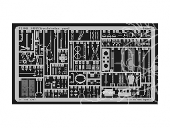 EDUARD photodecoupe avion 32064 Interieur A6M5 Zero 1/32