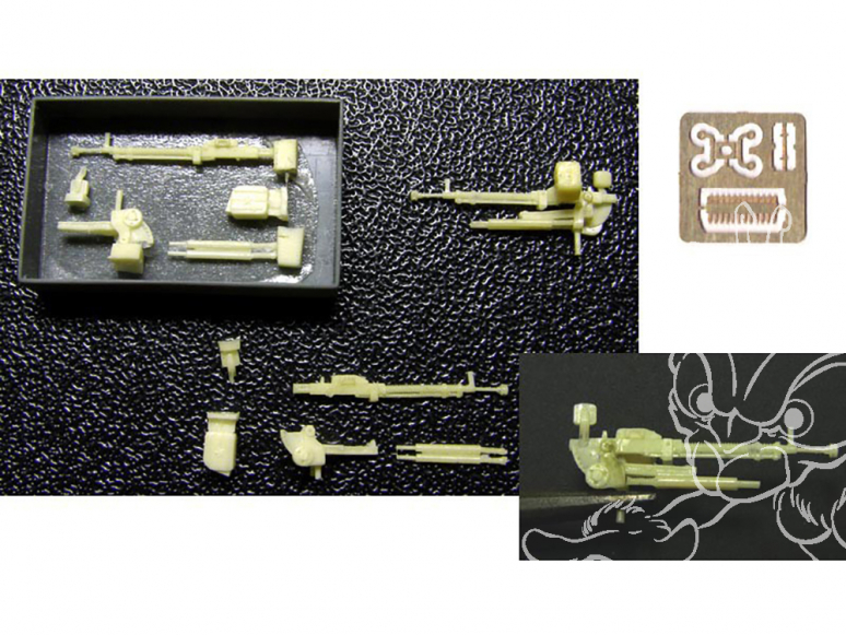 Armory Models kit d'amélioration AC7239 12.7mm DShK version tourelle pour T-54/55/62 1/72