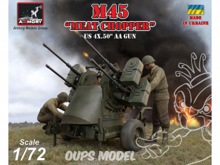Armory Models maquette militaire 72239 Canon M45 "Meat Chopper" US 4X.50" AA Gun 1/72