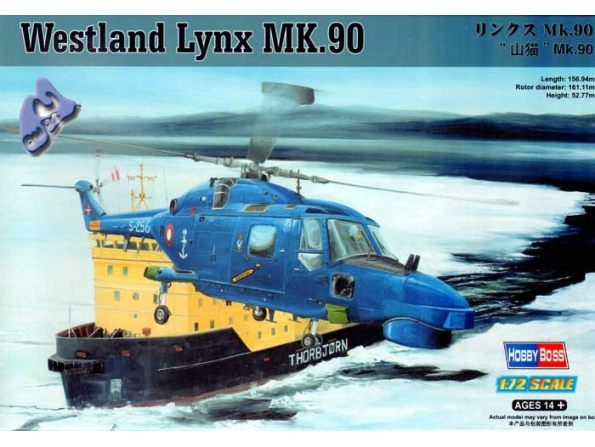 Hobby Boss maquette helico 87240 ROYAL DANISH LYNX MK.90 1/72