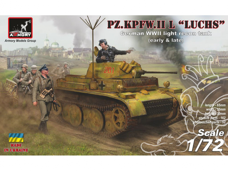 Armory Models maquette militaire 72203 Pz.Kpfw.II L "Luchs" 1/72