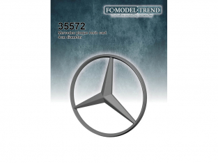 FC MODEL TREND accessoire résine 35572 Plaque Mercedes 4cm