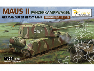 Vespid Models maquette militaire VS720006 Panzerkamfwagen MAUS II 1/72