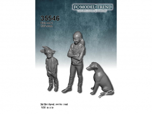 FC MODEL TREND figurine résine 35546 Enfants Set 2 1/35