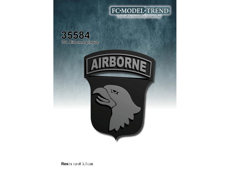 FC MODEL TREND accessoire résine 35584 Plaque 101 Airborne