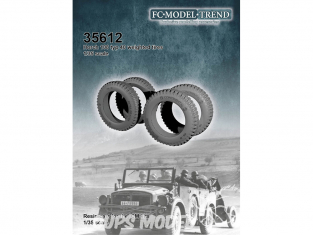 FC MODEL TREND accessoire résine 35612 Pneus lestés Horch 108 Type 40 Icm 1/35