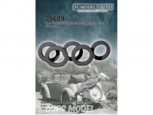 FC MODEL TREND accessoire résine 35609 Pneus lestés Opel Kadett Icm 1/35