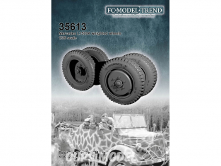 FC MODEL TREND accessoire résine 35613 Roues lestées Mercedes L1500A Icm 1/35