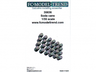 FC MODEL TREND accessoire résine 35636 Canettes de Soda 1/35