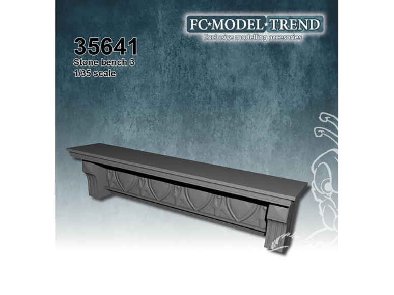 FC MODEL TREND accessoire résine 35641 Banc en pierre 3 1/35