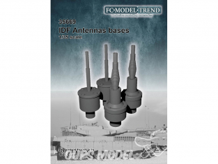 FC MODEL TREND accessoire résine 35669 Bases antennes IDF 1/35