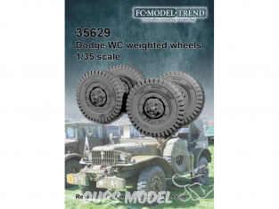 FC MODEL TREND accessoire résine 35629 Roues lestées Dodge WC 1/35