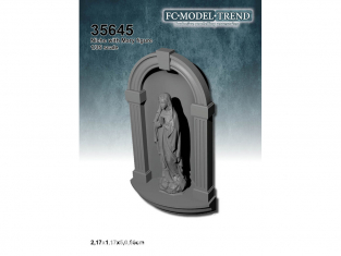 FC MODEL TREND accessoire résine 35645 Niche avec statue de la Vierge Marie 1/35