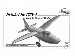 Planet Model PLT205 Heinkel He 178 "Premier avion à réaction du monde" full resine kit 1/32
