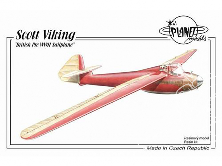 Planet Model PLT191 Scott Viking "Planeur britannique d'avant la Seconde Guerre mondiale" full resine kit 1/48