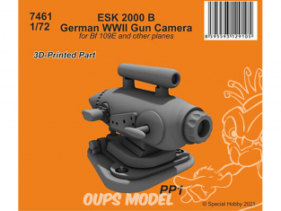 Special Hobby 3D Print avion 7461 ESK 2000 B Caméra de tir allemande pour BF109 et autres 1/72