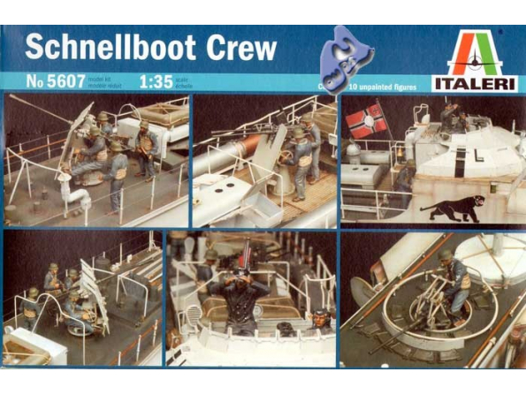 ITALERI maquette militaire 5607 Equipage Schnellboot S100 1/35