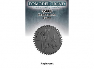 FC MODEL TREND accessoire résine 35668 Plaque Regio Esercito