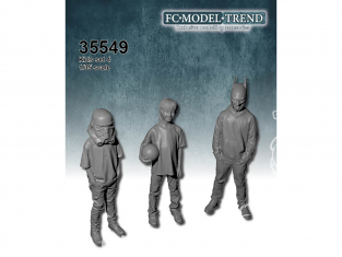 FC MODEL TREND figurine résine 35549 Enfants Set 4 1/35