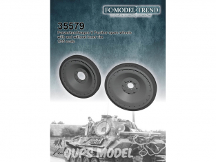 FC MODEL TREND accessoire résine 35579 Roues de secour Panther 1/35
