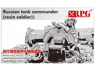 RPG-Model maquette militaire UP35014 Commandant de char russe moderne en resine 1/35