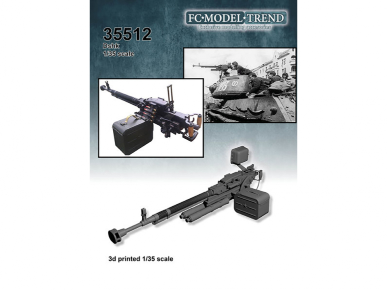 FC MODEL TREND accessoire résine 35512 Dshk MG 1/35