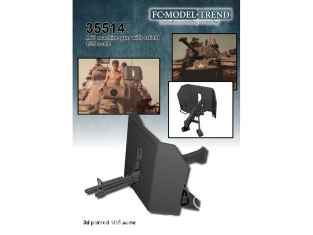 FC MODEL TREND accessoire résine 35514 M60 MG avec blindage et support 1/35