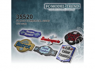 FC MODEL TREND accessoire résine 35520 Enseignes France 1/35