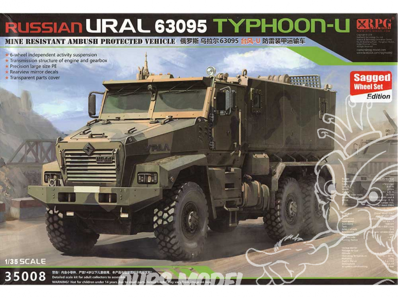 RPG-Model maquette militaire 35008 URAL 63095 TYPHOON-U 1/35