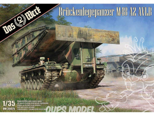DAS WERK maquette militaire DW35025 Brückenlegepanzer M48 A2 AVLB Pont mobile 1/35
