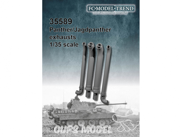 FC MODEL TREND accessoire résine 35589 Echappement Panther / Jagdpanther 1/35