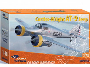 Dora Wings maquette avion DW48043 Curtiss-Wright AT-9 Jeep 1/48