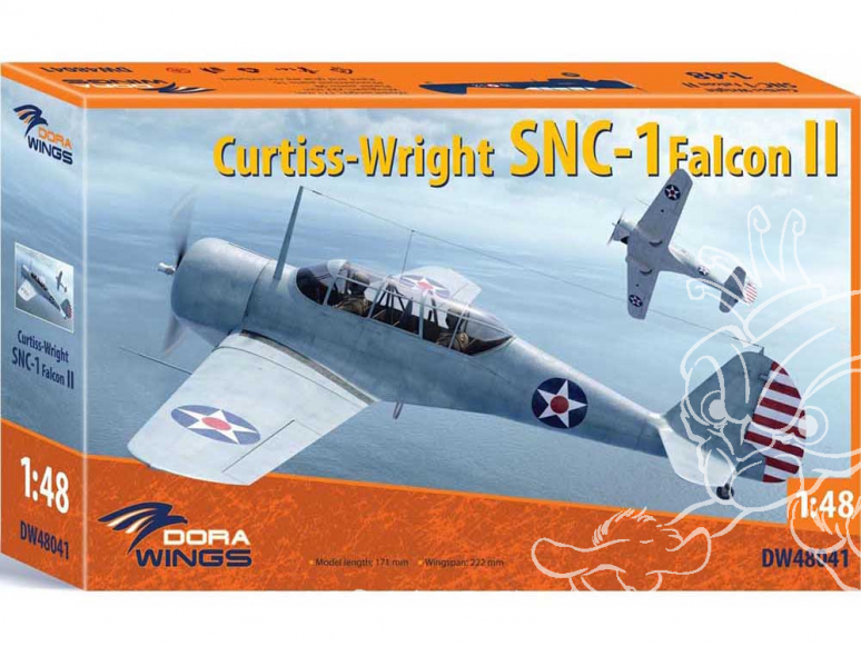 Dora Wings maquette avion DW48012 Curtiss-Wright SNC-1 Falcon II 1/48