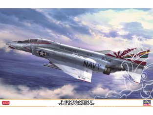 Hasegawa maquette avion 07503 F-4B/N Phantom II VF-111 Sundowners CAG 1/48