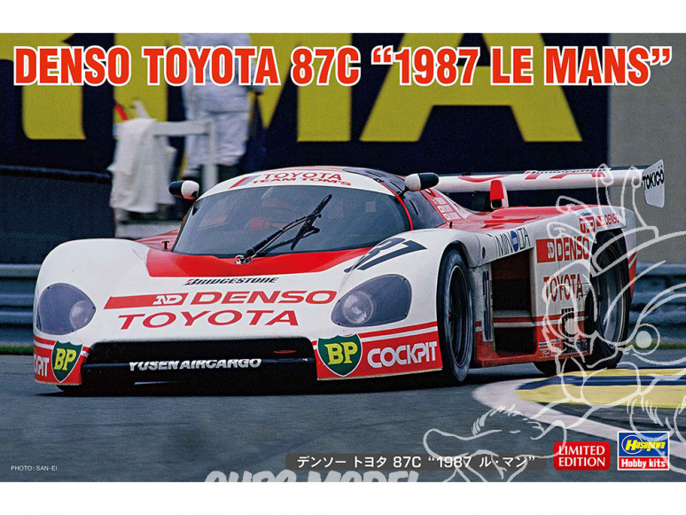 Hasegawa maquette voiture 20525 Denso Toyota 87C 1987 Le Mans 1/24