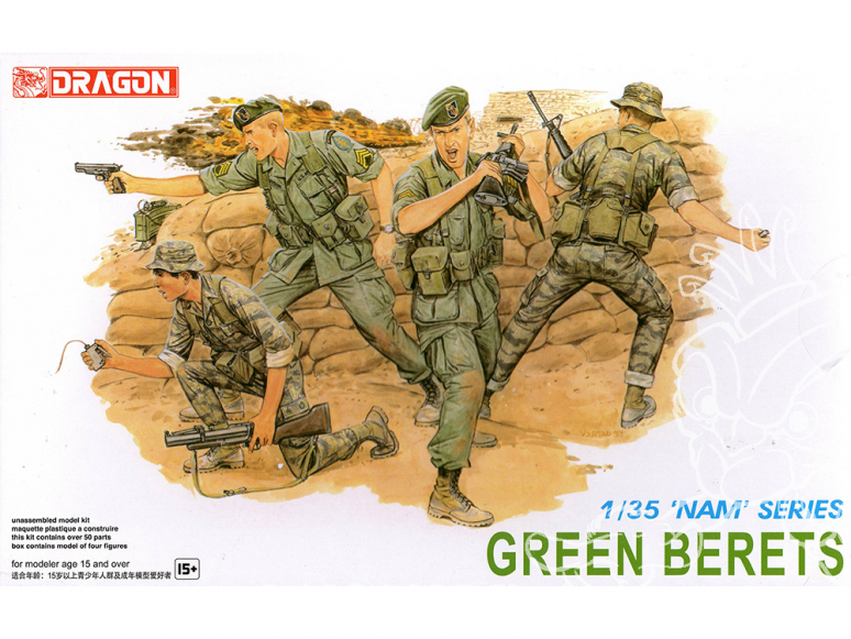 Dragon maquette militaire 3309 berets Verts 1/35