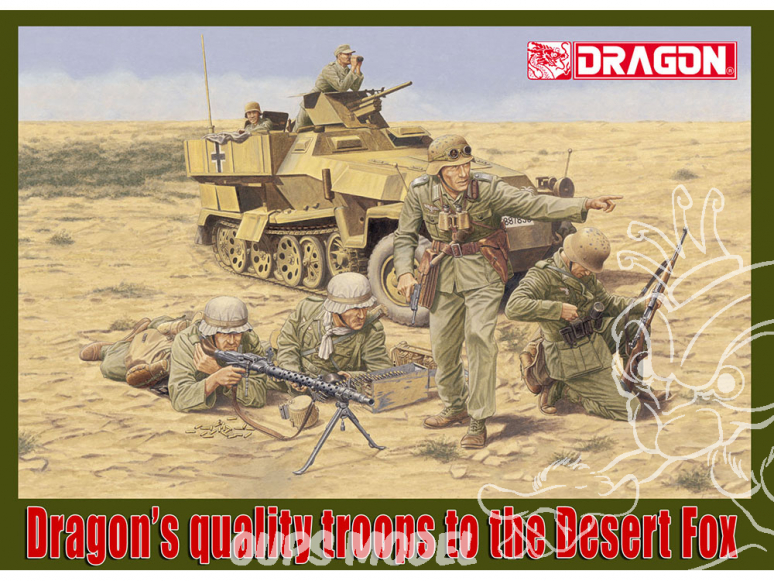 Dragon maquette militaire 6389 Afrika Corps Panzergrenadier 1/35