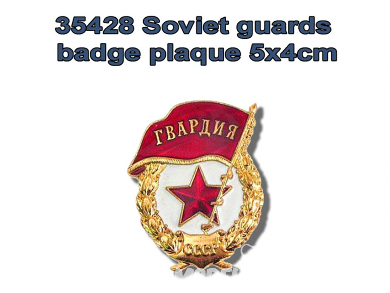FC MODEL TREND accessoire résine 35428 Plaque garde Soviétique 5x4cm
