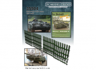 FC MODEL TREND accessoire résine 35504 Stridsvagn 103 front slats 1/35