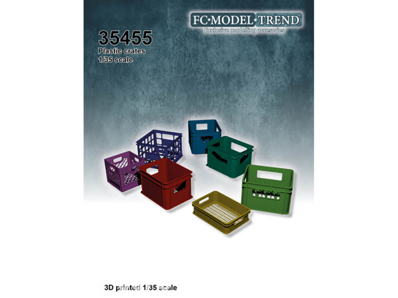 FC MODEL TREND accessoire résine 35455 Caisses plastique 1/35