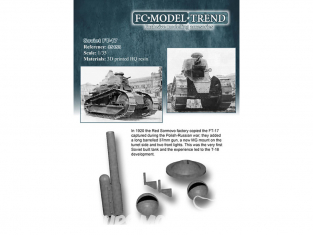 FC MODEL TREND accessoire résine 35453 Set détails FT-17 Russe 1/35