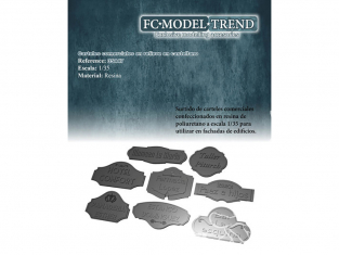 FC MODEL TREND accessoire résine 35447 Enseignes Espagne 1/35