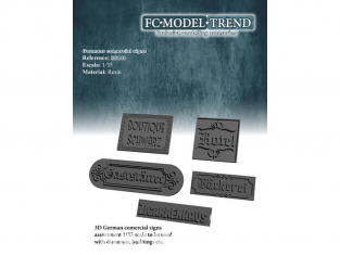 FC MODEL TREND accessoire résine 35448 Enseignes Allemagne 1/35