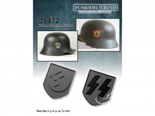 FC MODEL TREND accessoire résine 35472 Plaques casque SS 3 x 4cm