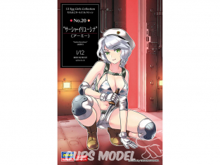 Hasegawa maquette figurine 52302 12 Egg Girls Collection No.20 "Sasha Iryusina" (Armée) 1/12